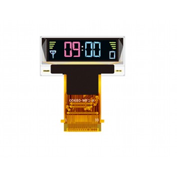 OLED單色液晶顯示屏-JX128064C2W18點陣屏0.96寸